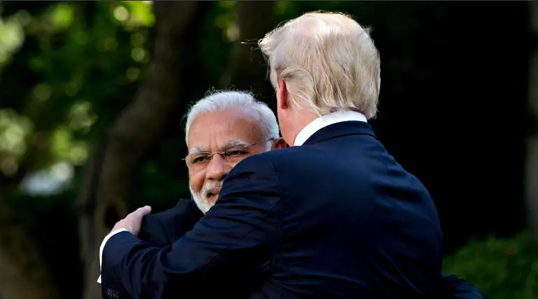 Donald Trump Congratulates Modi and Said Indians are Fortunate that They have Modi