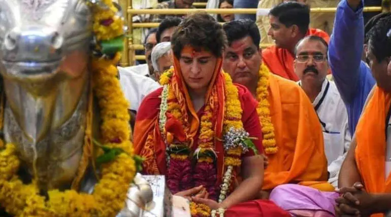 Priyanka Gets Greetings From BJP Workers in Indore