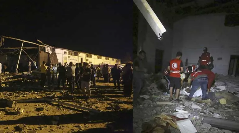 Libya Under Attack, Airstrike kills 40 people in the migrant detention Centre