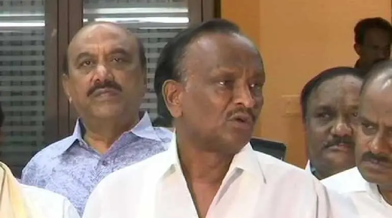 A surprise move by rebel Congress MLA Nagaraj to continue with Congress party in Karnataka