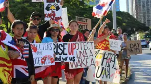 Mauna Kea Protest Against Telescope Native Hawaiians
