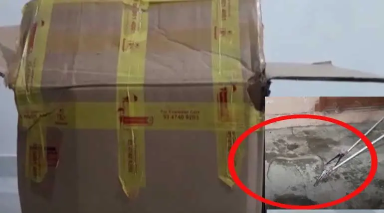 Odisha Mayurbhanj Person Received Snake Inside Courier Box Video