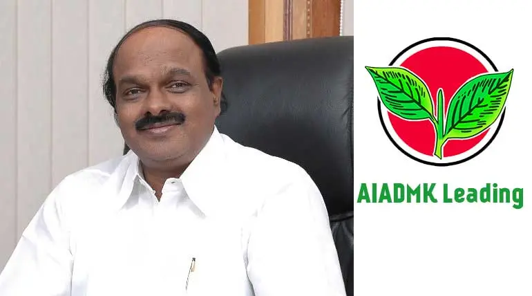 Vellore AIADMK AC Shanmugam Leading with 73491 votes