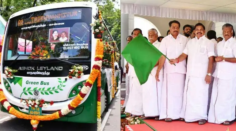 Electric Green Bus in Chennai Gets Popular Among Passengers