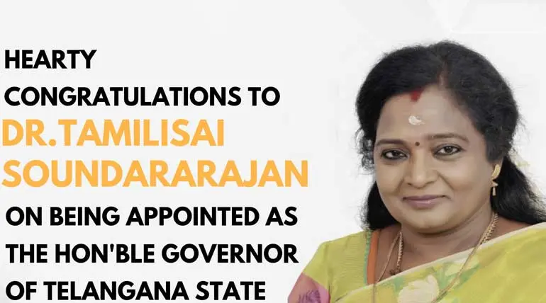 Hardwork and Sincerity of Dr Tamilisai Soundararajan Made Governor of Telangana