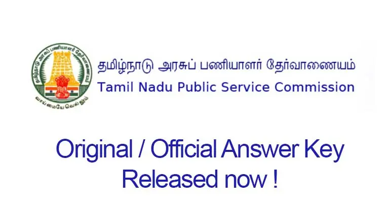 Official TNPSC Group 4 Answer Key 2019 PDF Download Released Today