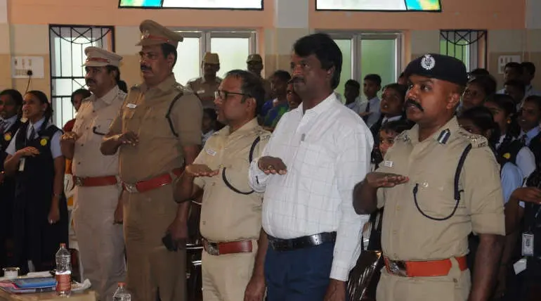 Karur Police Department Conducts the 31st Road Safety Week Awareness Program