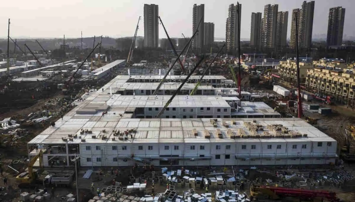 China Built Huoshenshan Hospital in Wuhan in Nine Days to Treat Coronavirus infected