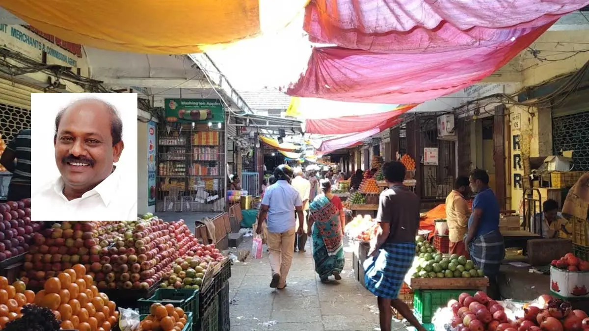 "CM says Koyambedu market will be open soon" rejioces A M Vikramaraja