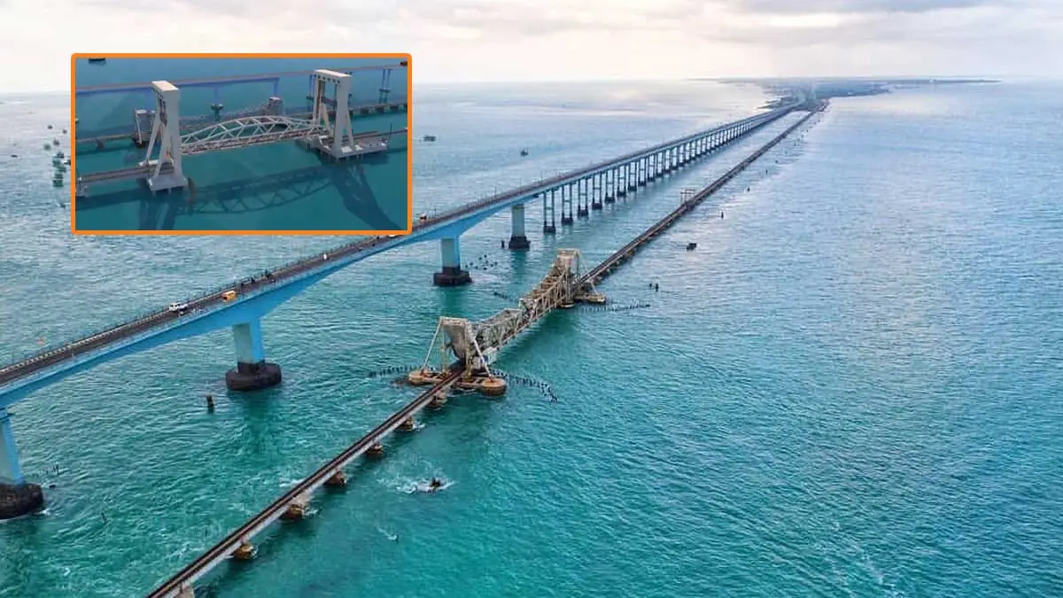 Pamban bridge as First Vertical lift bridge in India: reconstruction on process