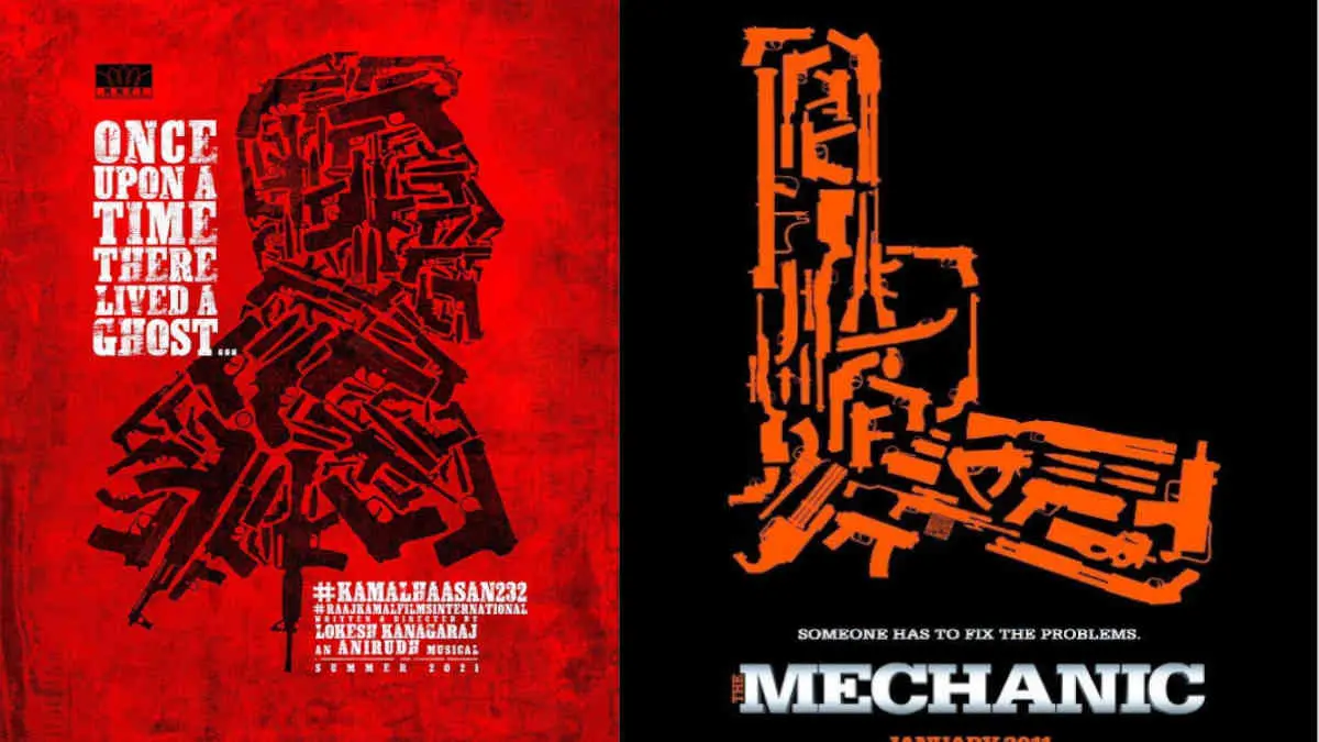 Kamal Haasan's 232nd film poster resembles the Famous English movie The Mechanic poster