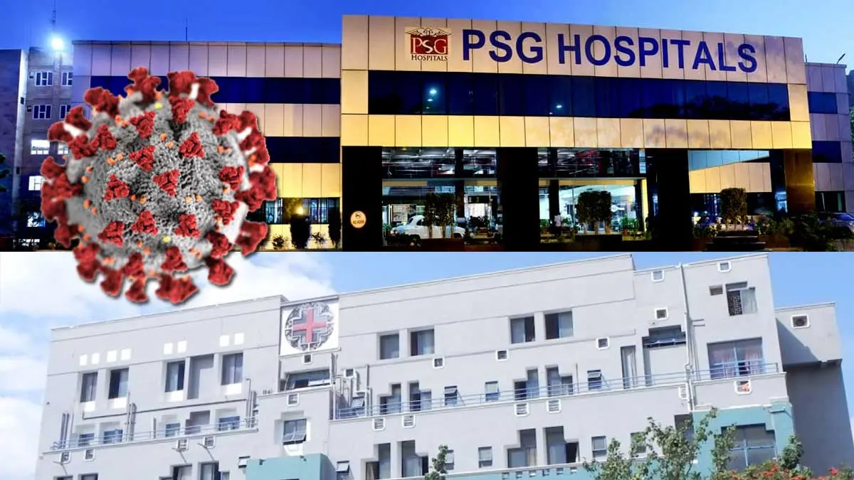 Kongunad Hospital and PSG hospital Cares Covid patients next to Govt Hospital