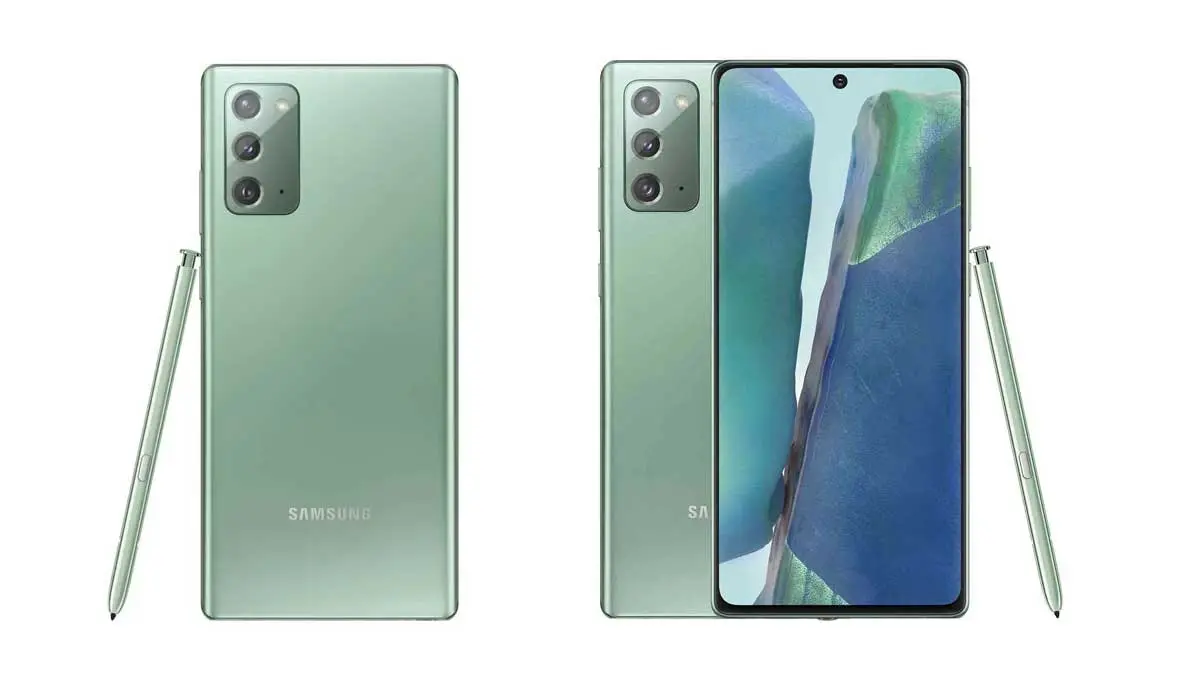 Samsung Note20 Attractive Mystic Green Color With Specifications