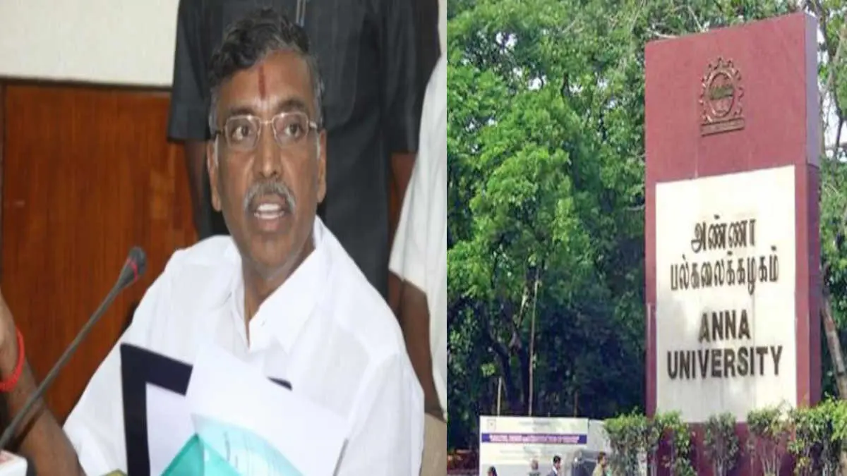 Government seeks explanation from Anna University Vice-Chancellor ,Minister KP Anbalagan