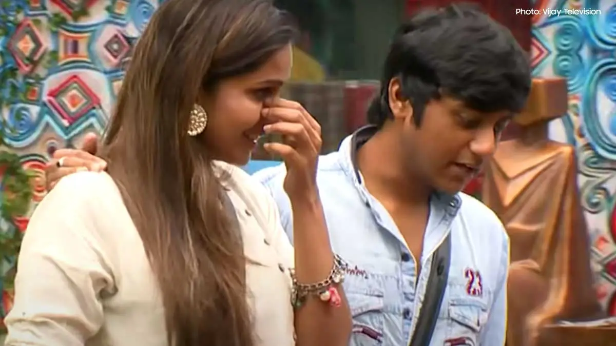 Samyuktha reactions for Aari as the Best Performer of the week Bigg Boss House