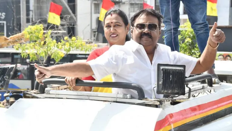 Tamil Nadu Election 2021: Captain Vijayakanth Campaign Photos
