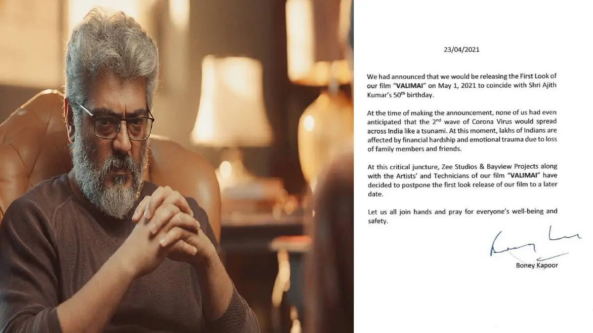 Valimai update: Reason behind the delay of First Look