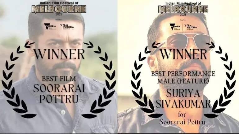 Soorarai Pottru Won Two Awards In Melbourne Indian Film Festival