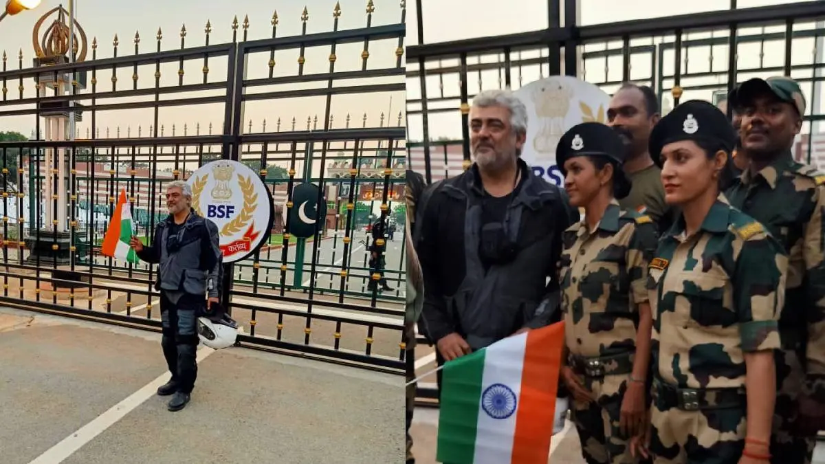 Photos Of Actor Ajith At The Wagah Border Goes Viral