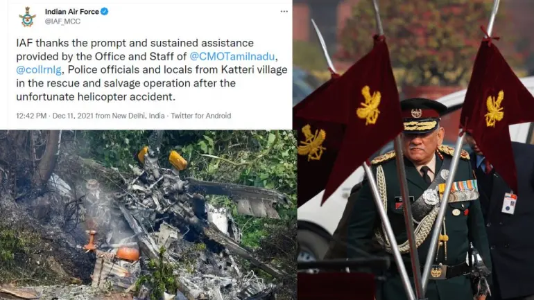 IAF Thanked TN Chief Minister Stalin and Locals From Katteri Village