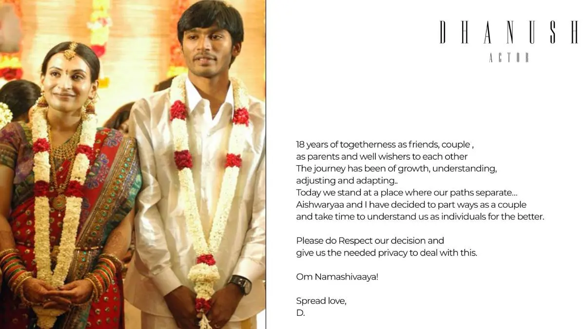 Actor Dhanush And Aishwarya Decision Of Separation, Reason Gets Aired
