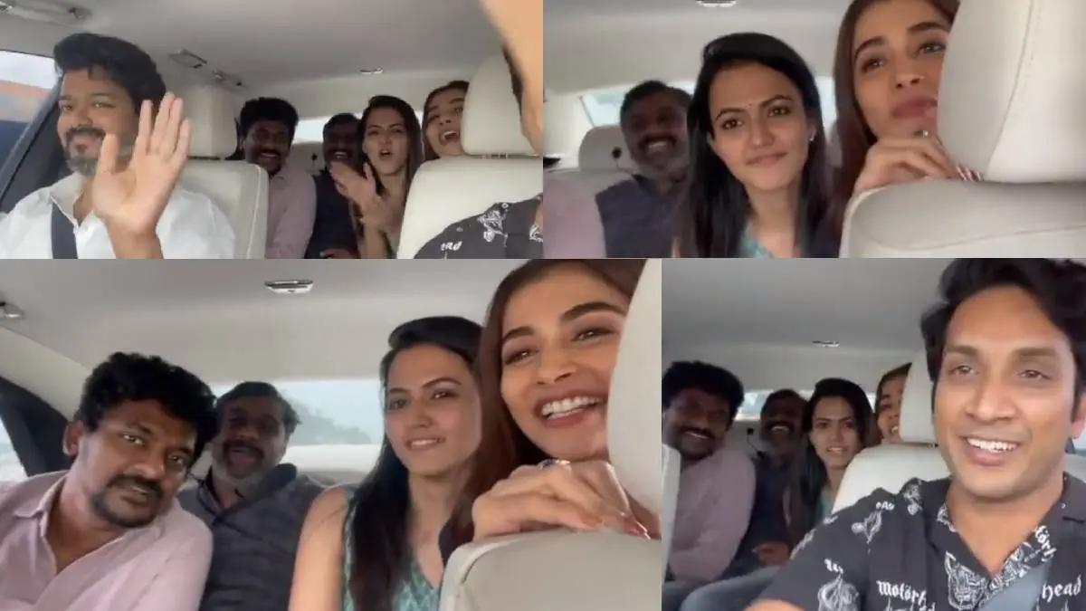 Video Of Actor Vijay Rolls Royce Ride With Nelson And Beast Movie Crew