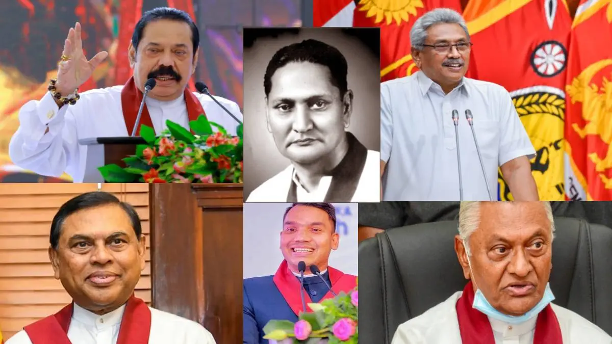Rajapaksa Family History And Their 25 Years Of Politics In Sri Lanka