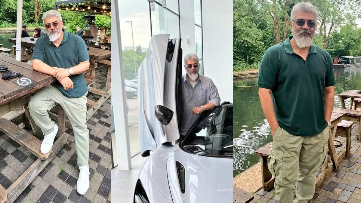 Actor Ajith Recent Photos At McLaren Luxury Car Showroom In London