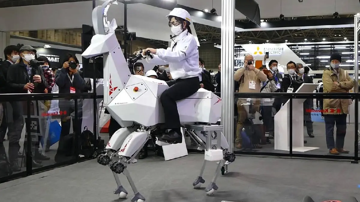 Kawasaki Introduced Bex Rideable Robotic Goat That Carries 100 Kg