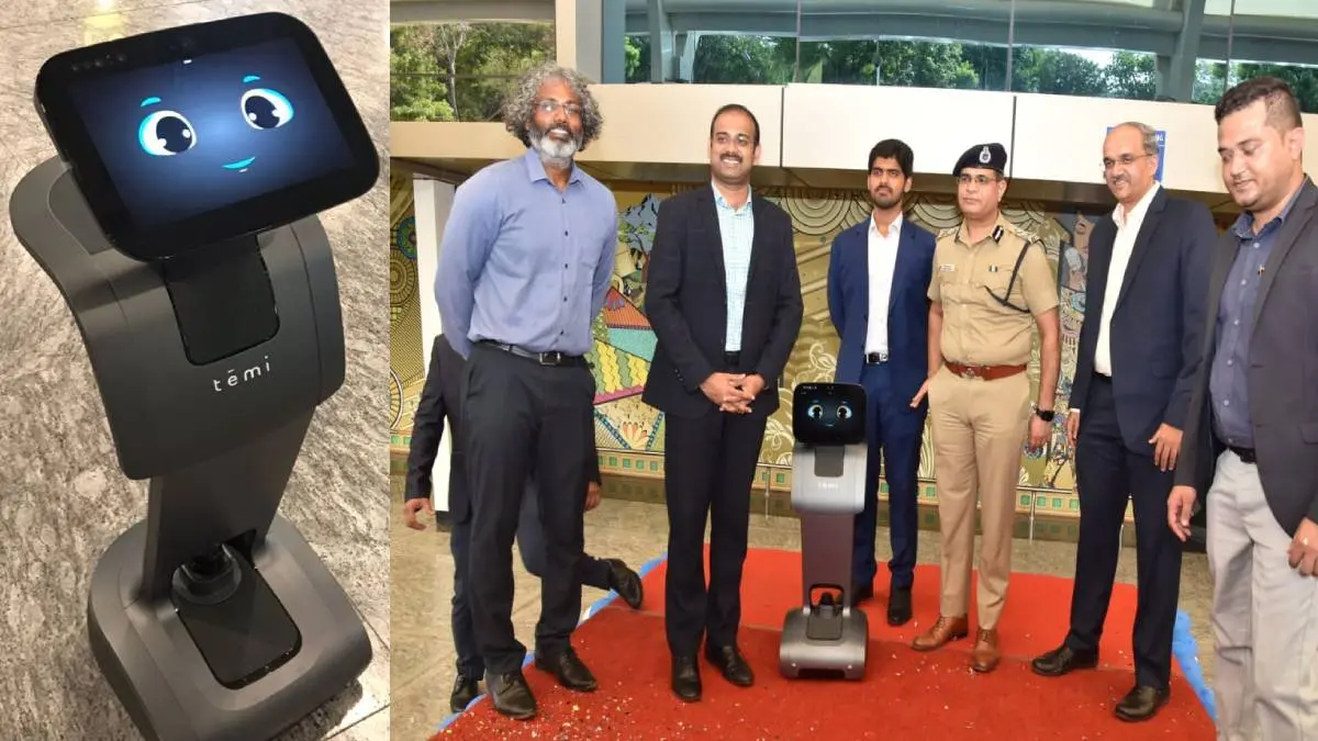 TEMI AI Driven Robot To Assist Passengers At Coimbatore Airport