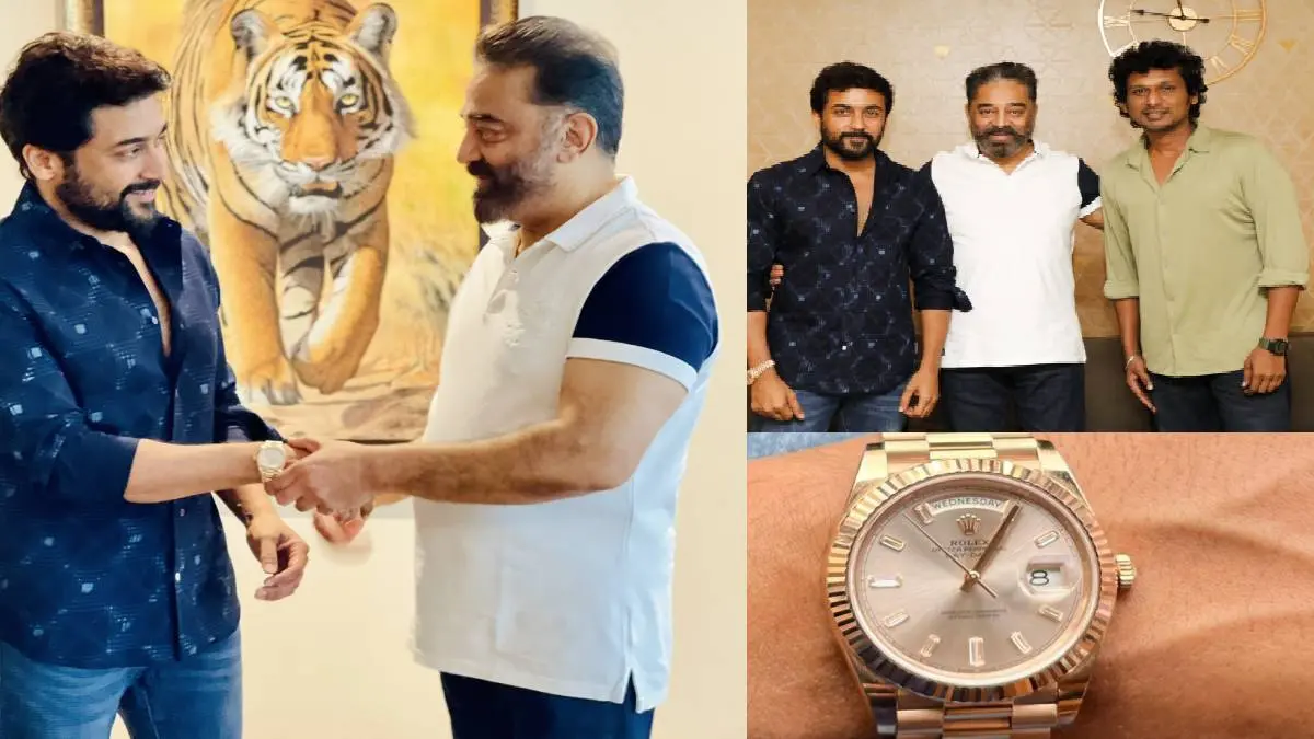 Price Of Suriya Rolex Watch Gifted By Actor Kamal Haasan For Vikram
