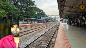 College Girl Pushed Infront Of Moving Train By A Stalker At Chennai