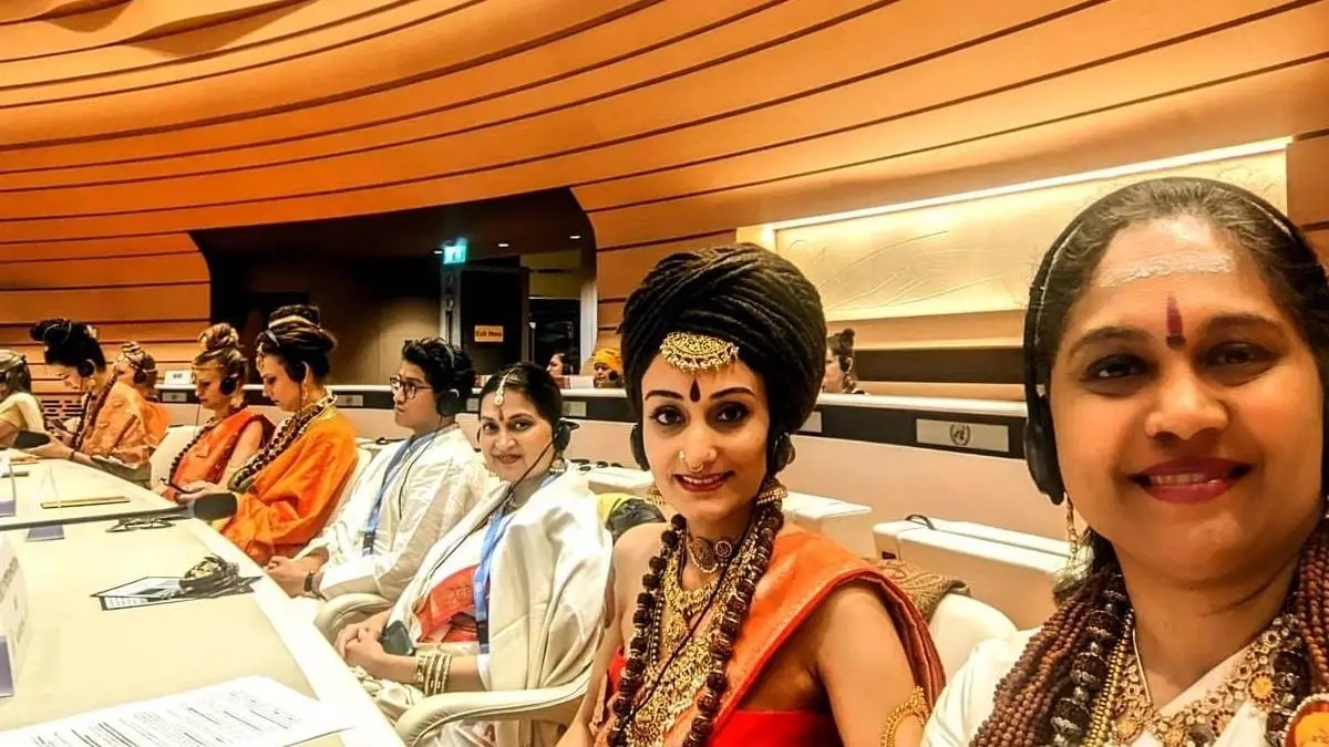 Nithyananda Women Devotees Attended UN Meeting Representing Kailasa