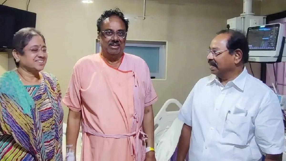 EVKS Elangovan Treated In The ICU With Artificial Respiration