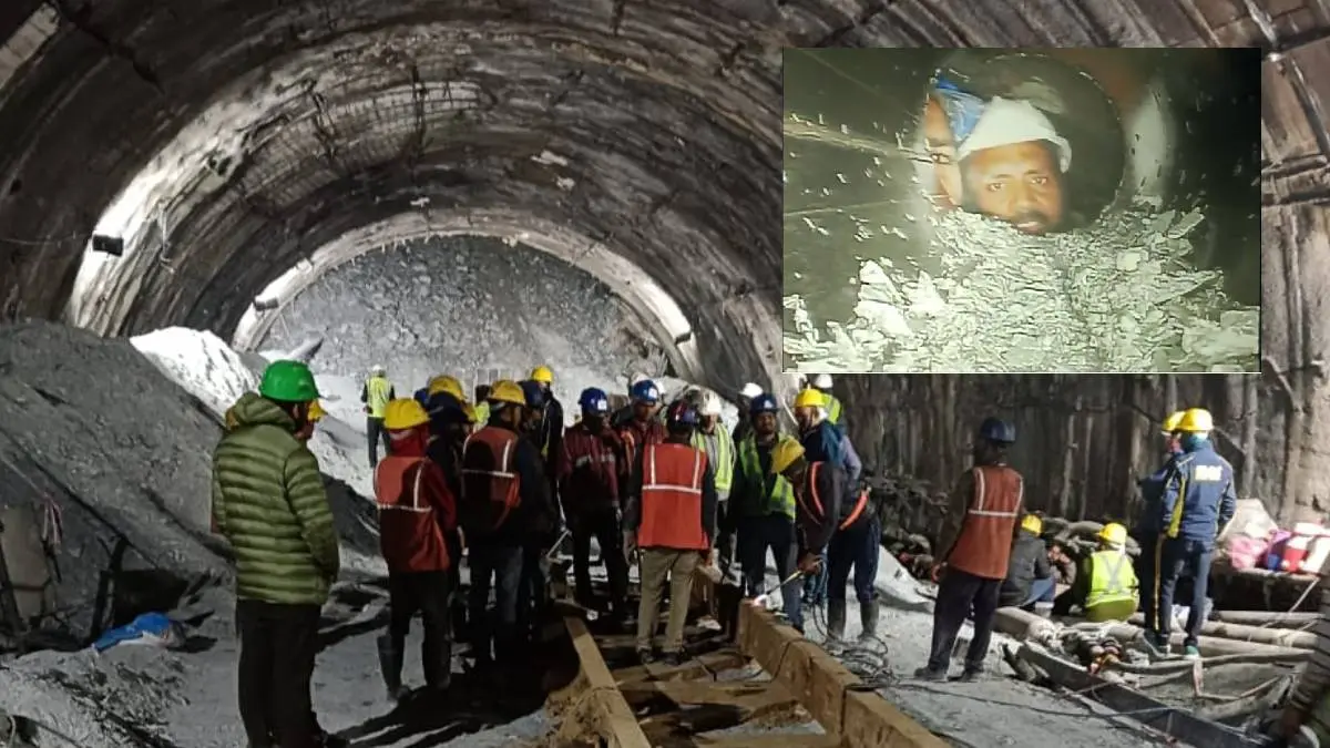 uttarakhand: First Visuals Of Tunnel Workers Going Viral