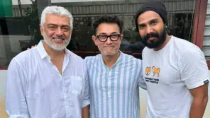 Actor Ajith Kumar With Vishnu Vishal And Aamir Khan Photos Going Viral