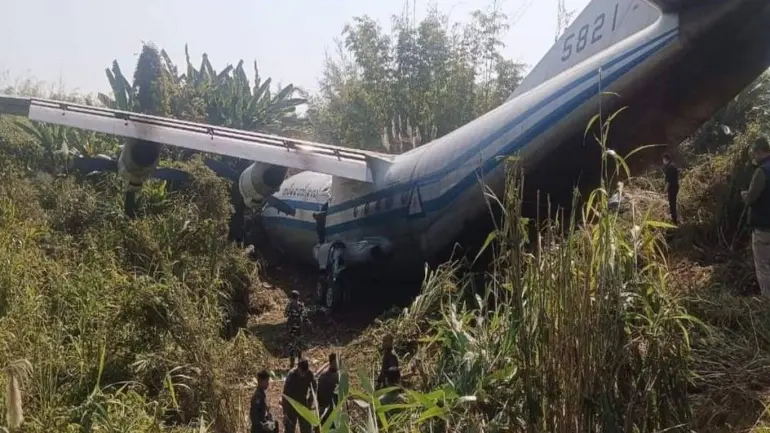 Myanmar aircraft With 14 People Crashed At Lengpui Airport In Mizoram