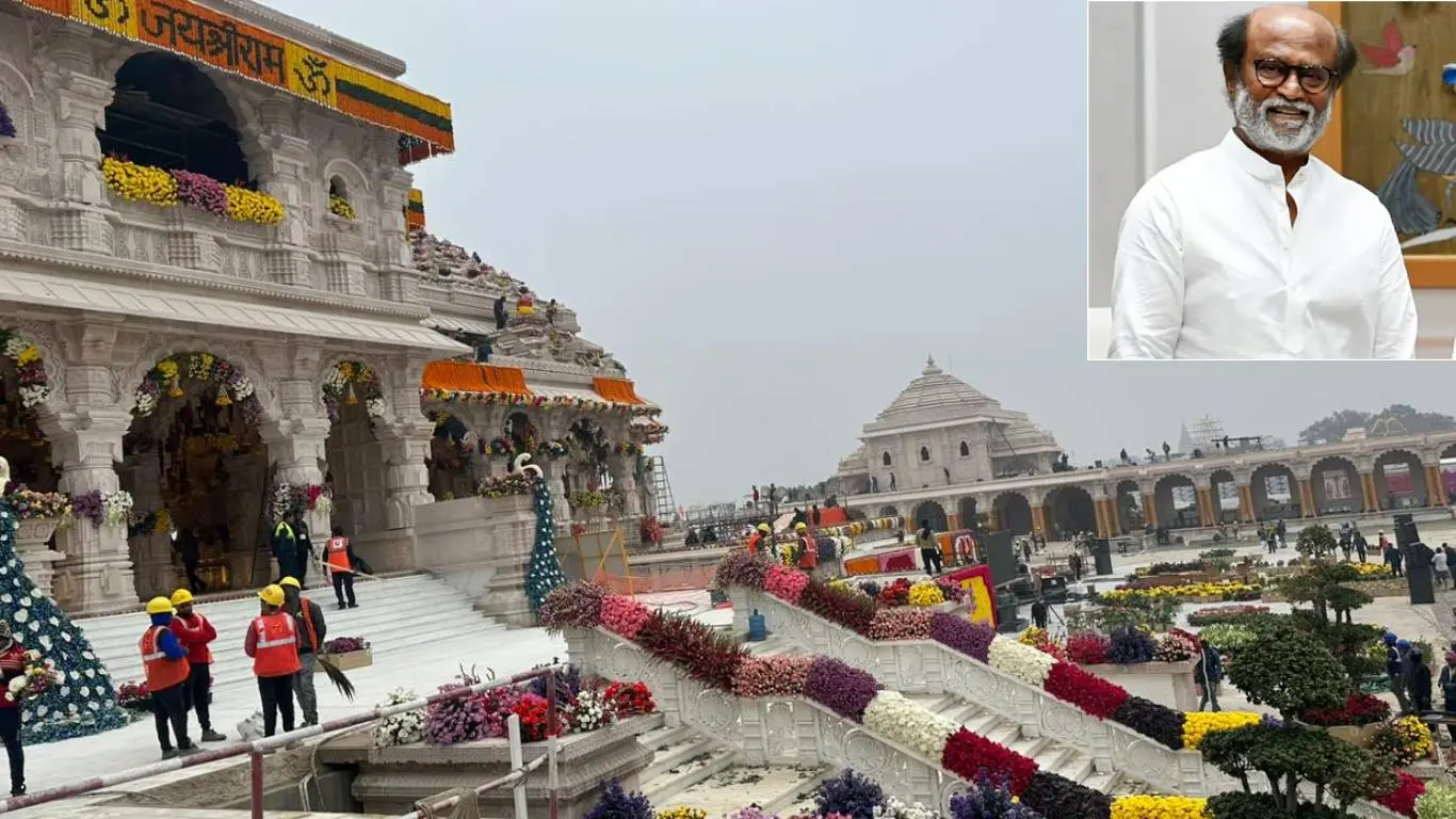 Ram Mandir Opening: Actor Rajinikanth Departed From Chennai To Ayodhya