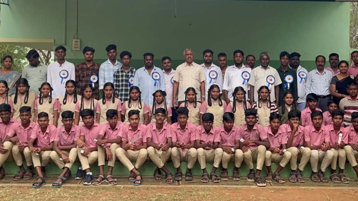 Masinagudi Tamilaga Vettri Kazhagam Extents Stationery Aid To Students