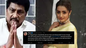 Koovathur Controversy: AV Raju Apologized To Trisha In Social Media