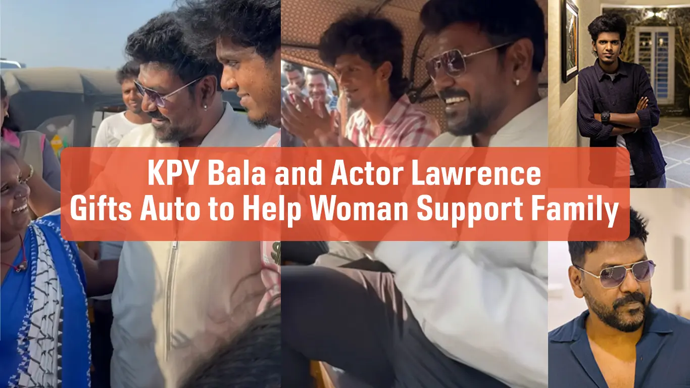 KPY Bala and Actor Lawrence Gifts Auto to Help Woman Support Family