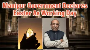 Manipur Government Declares Easter Sunday As Working Day