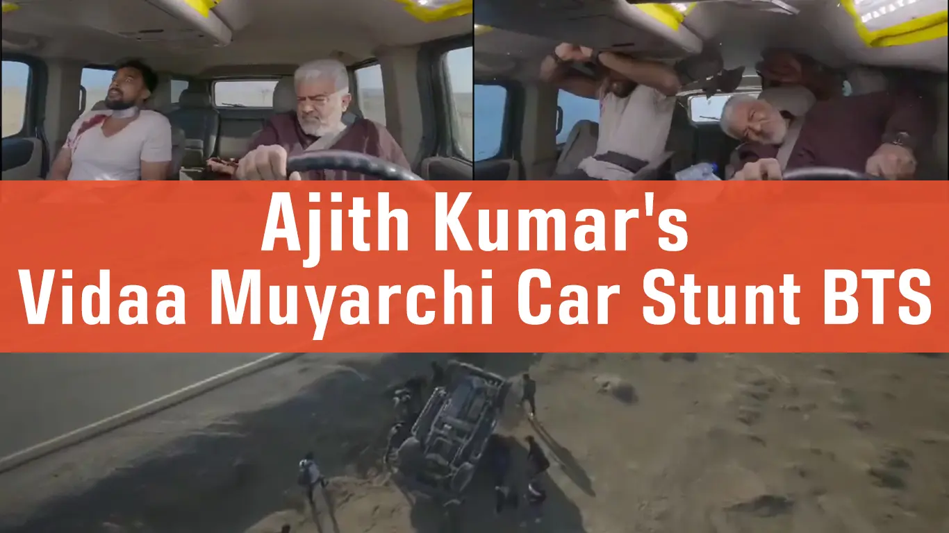 Actor Ajith Escapes Vidaa Muyarchi Car Stunt Accident In Azerbaijan