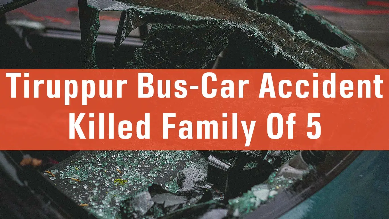 Tirupur Bus Car Accident Leaves Family Of 5 Dead Including Infant