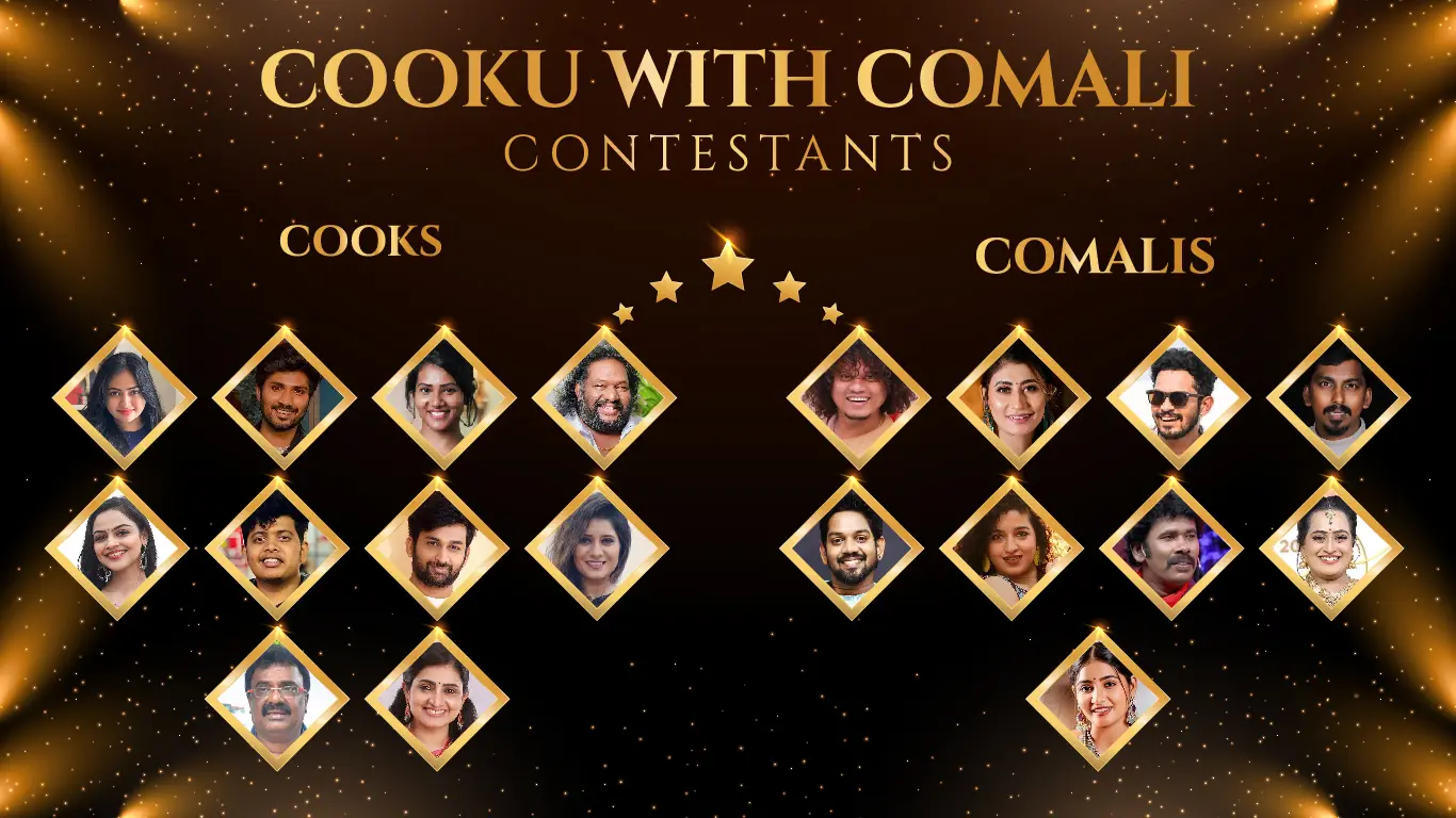 Cooku with Comali Season 5: Confirmed Cooks And Comlai List Details
