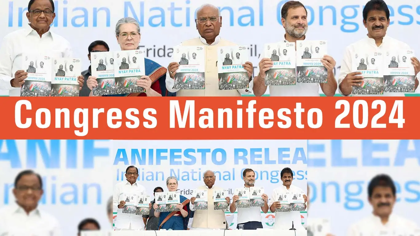 List Of Congress Manifesto For Lok Sabha Election 2024