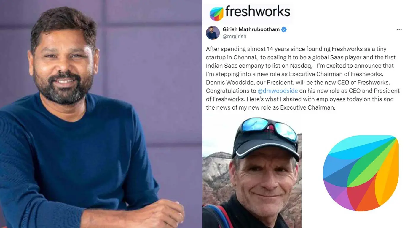 Freshworks Stock Drops as Girish Mathrubootham Steps Down As CEO