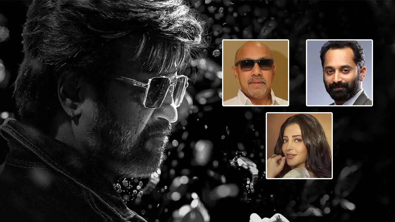 Sathyaraj And Shruti Haasan On Board For Rajinikanth Coolie