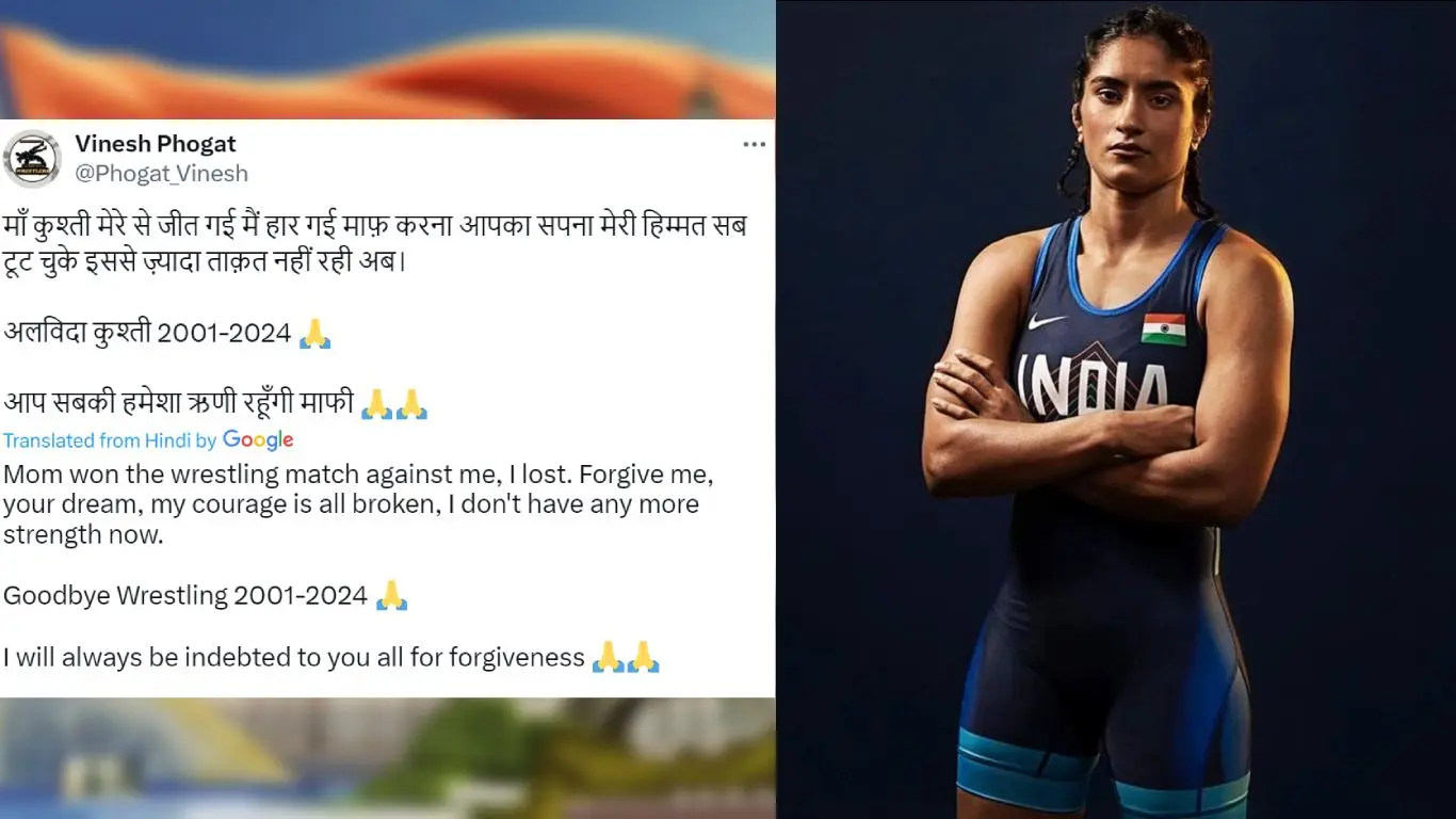 Vinesh Phogat Retires from Wrestling After Paris Olympics 2024