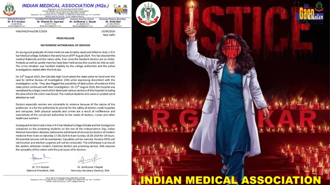 Kolkata doctor rape: Nationwide Strike For 24 Hours By IMA?